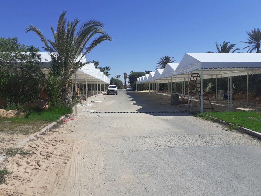 abri voiture Radisson Djerba toile tendue
