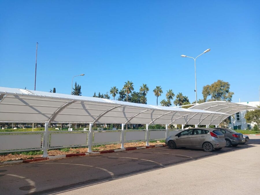 parking couvert école Tunisie acier